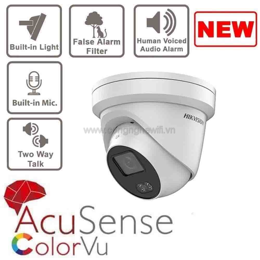 Camera IP Colorvu 4MP HIKVISION DS-2CD2347G2-LSU/SL