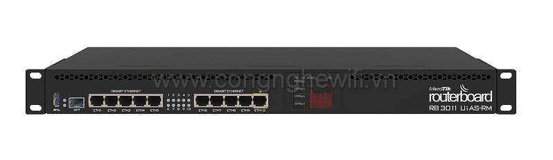 Thiết Bị Mạng Router Mikrotik RB3011UiAS-RM