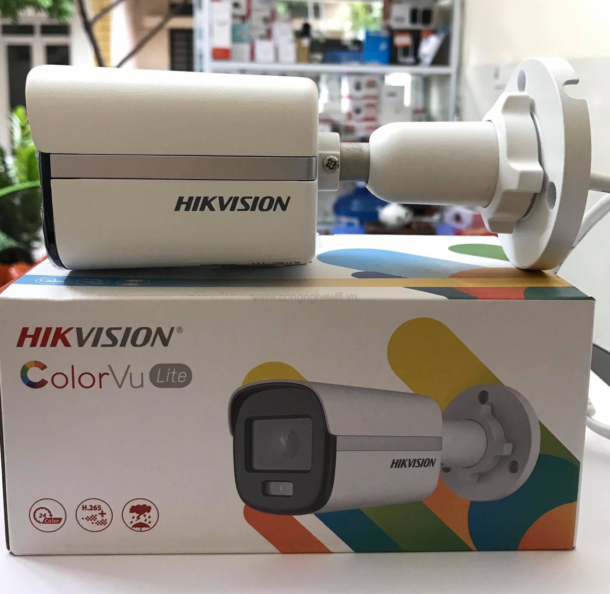 Camera IP Colorvu 2.0MP thân HIKVISION DS-2CD1027G1-L 